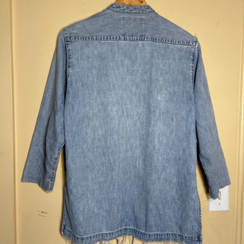 Blue Denim Jacket With Toggle Closures - image 2